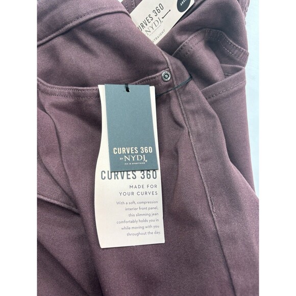 NYDJ Curves 360 Women's Plus Size 24 SHORT Slim Straight Ankle Jeans Stretch NWT - Picture 9 of 16